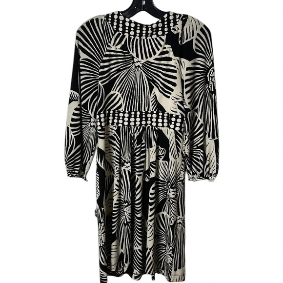 Nine West babydoll dress,women size 10.Peasant sleeve,polka dots,floral,boho,EC - Picture 9 of 16